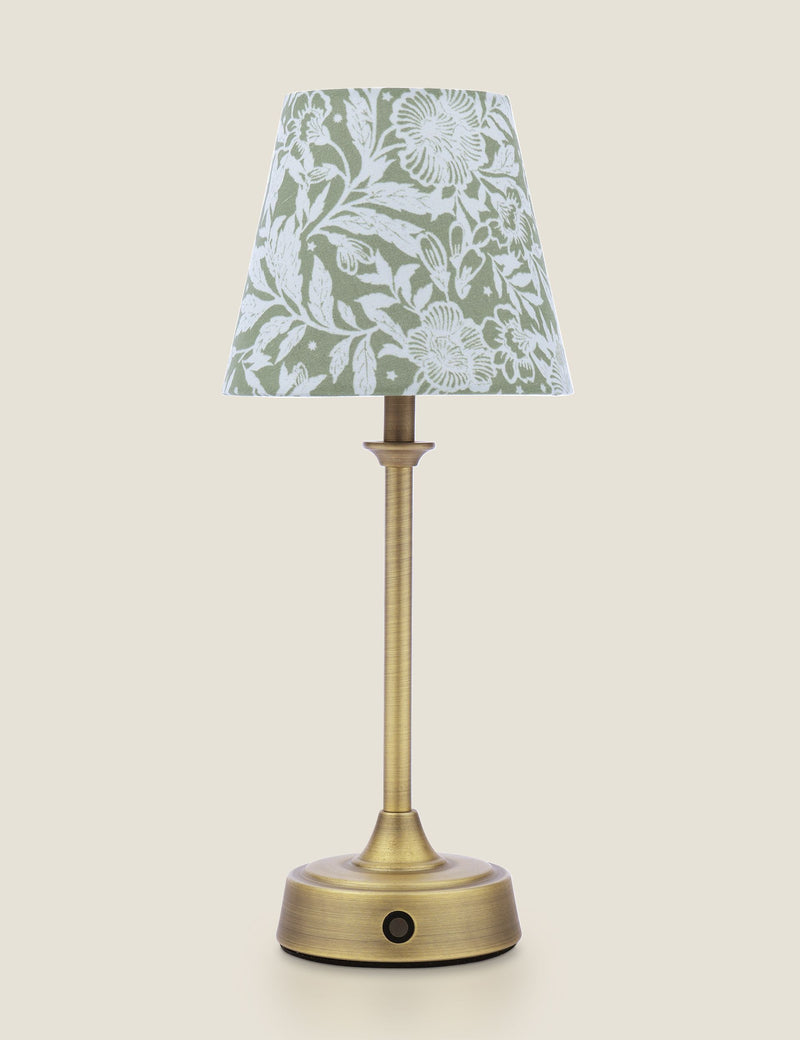 Joules rechargeable floral table lamp, imported from the UK