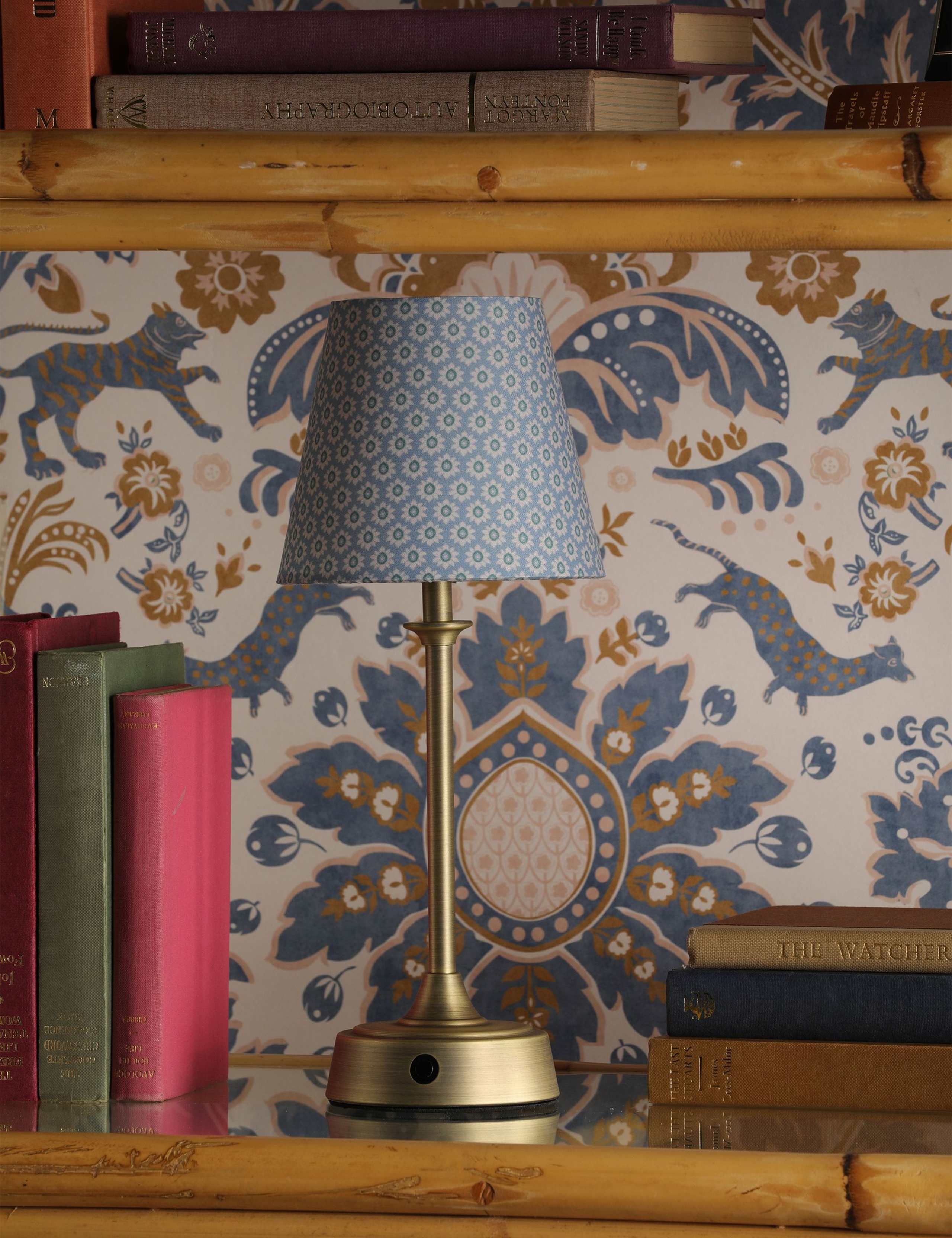 Joules Apsley rechargeable table lamp floral print (British brand)