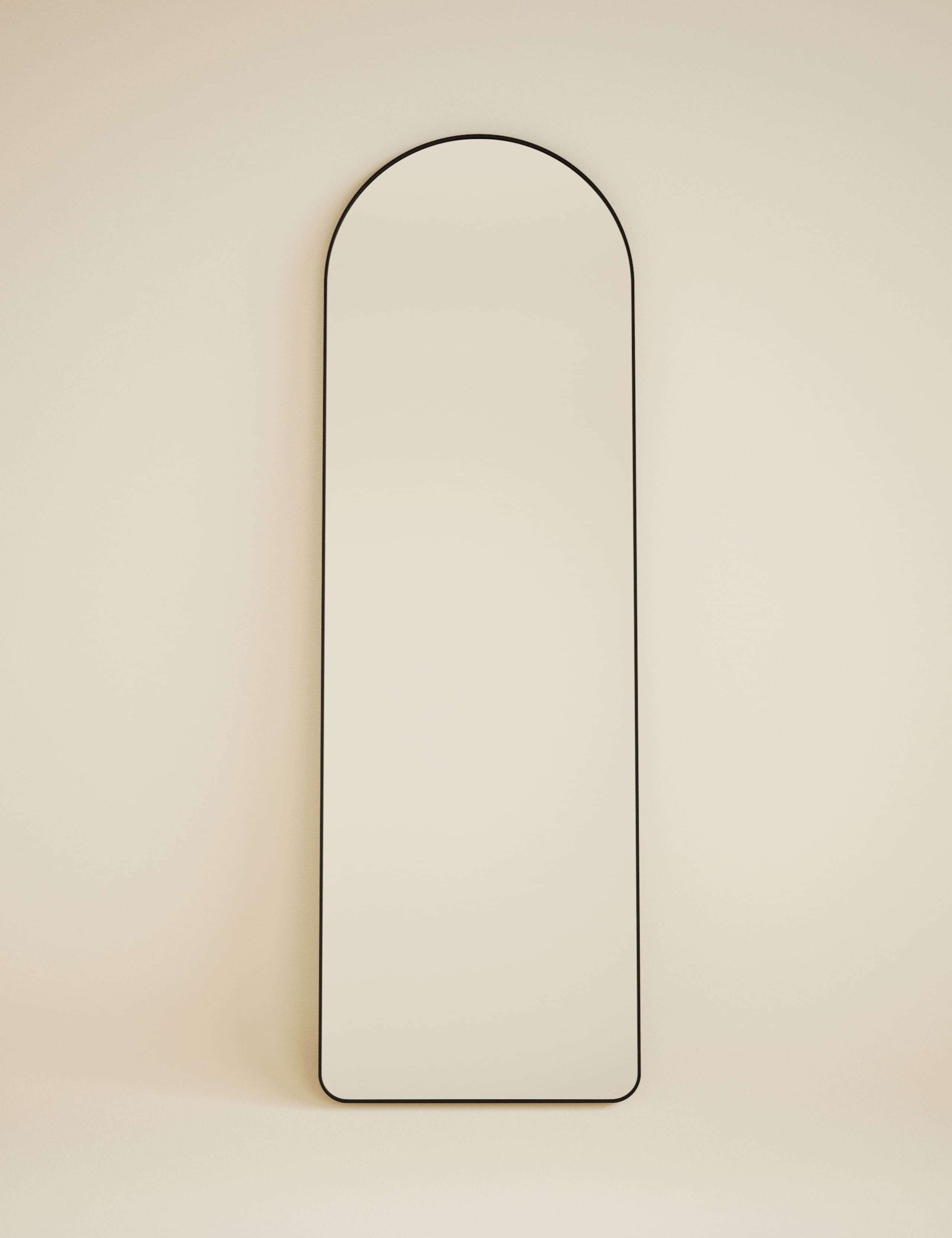 Arch full length mirror antique brass frame - British product