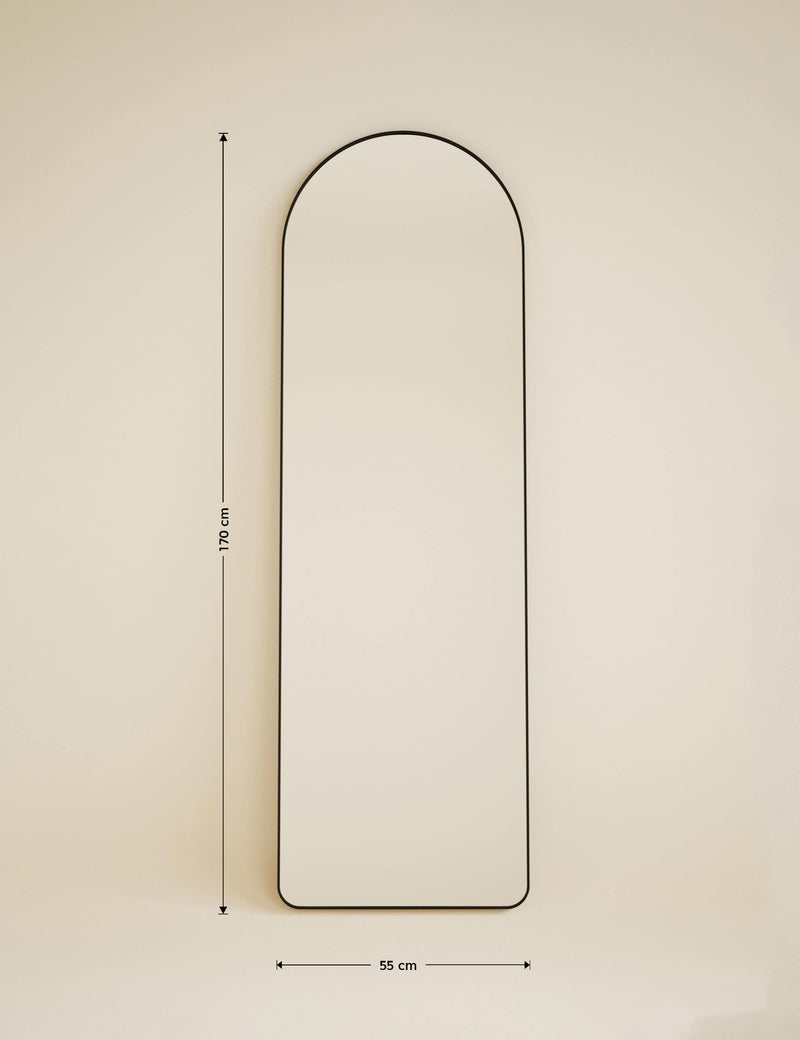 Arch full length mirror antique brass frame - British product
