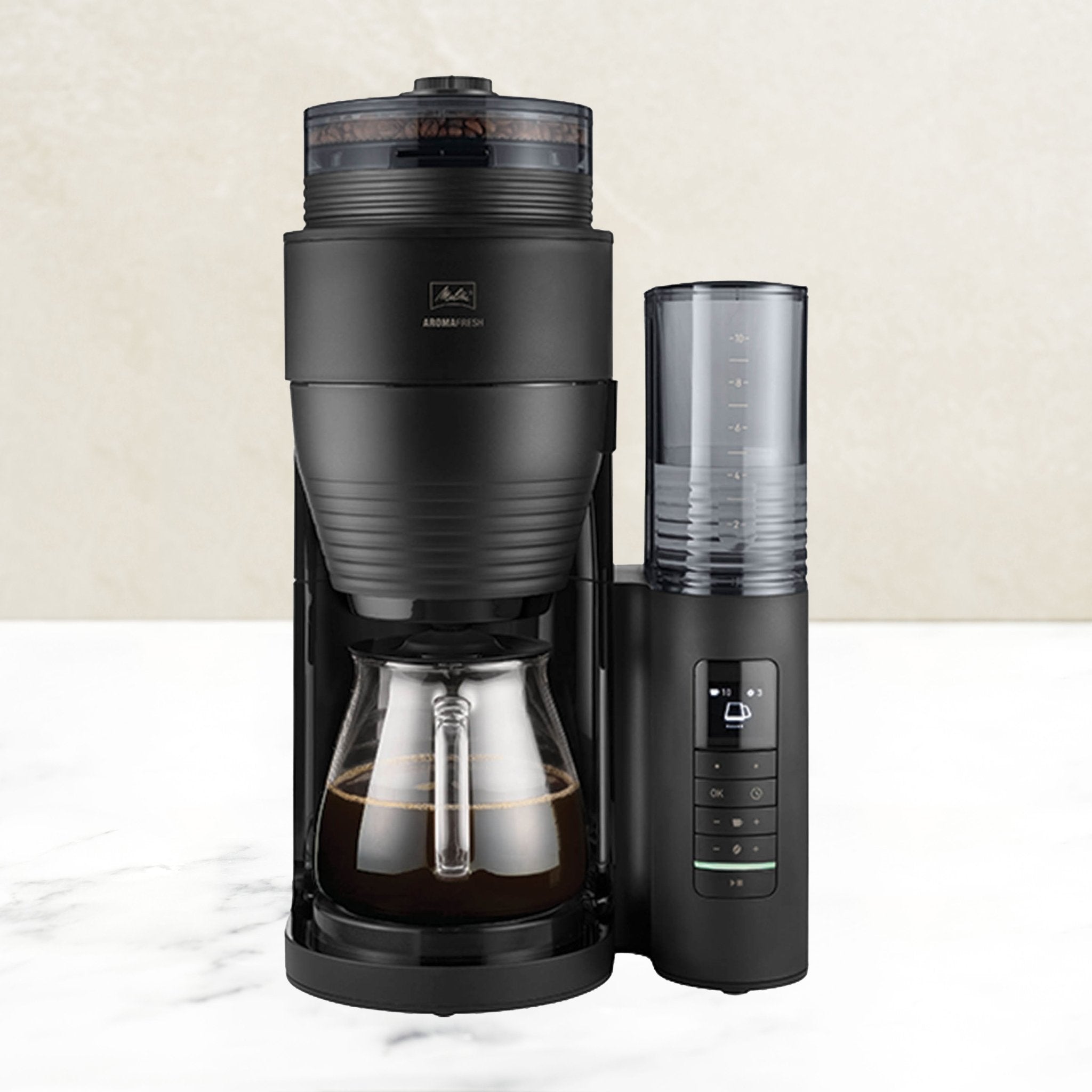 Melitta AromaFresh II grind and brew filter coffee machine, imported from the UK