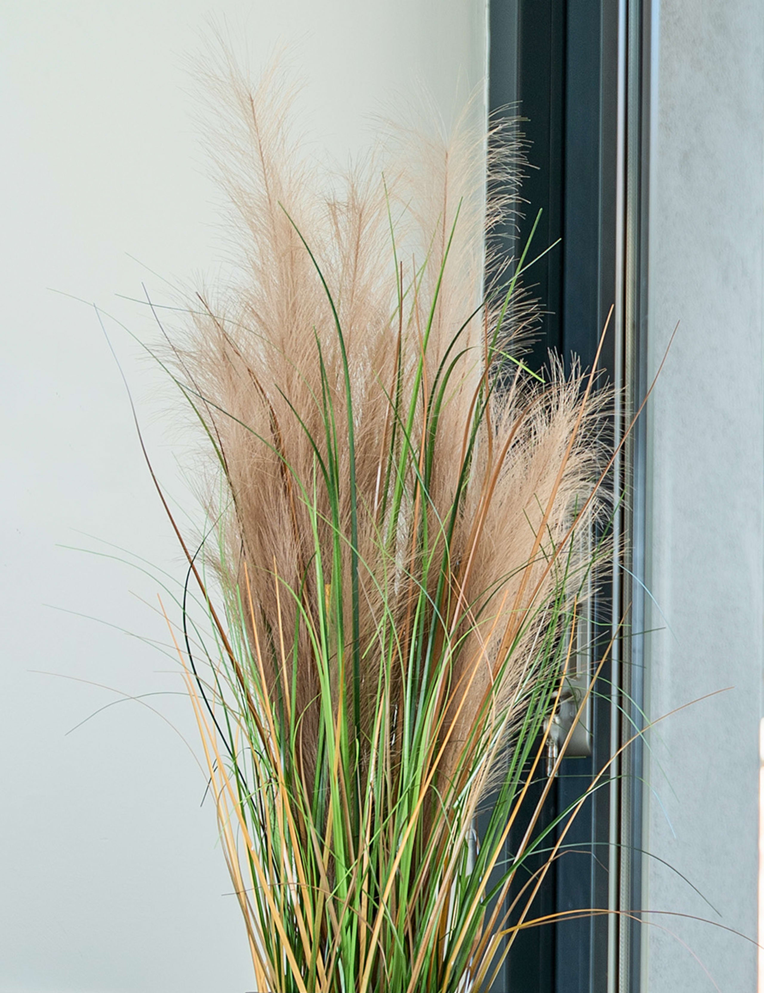 Blooming Artificial feather grass plant 3ft, UK version