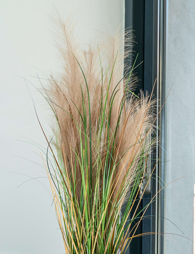 Blooming Artificial feather grass plant 3ft, UK version
