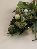 Moss & Sweetpea artificial cow parsley eucalyptus bouquet - British product