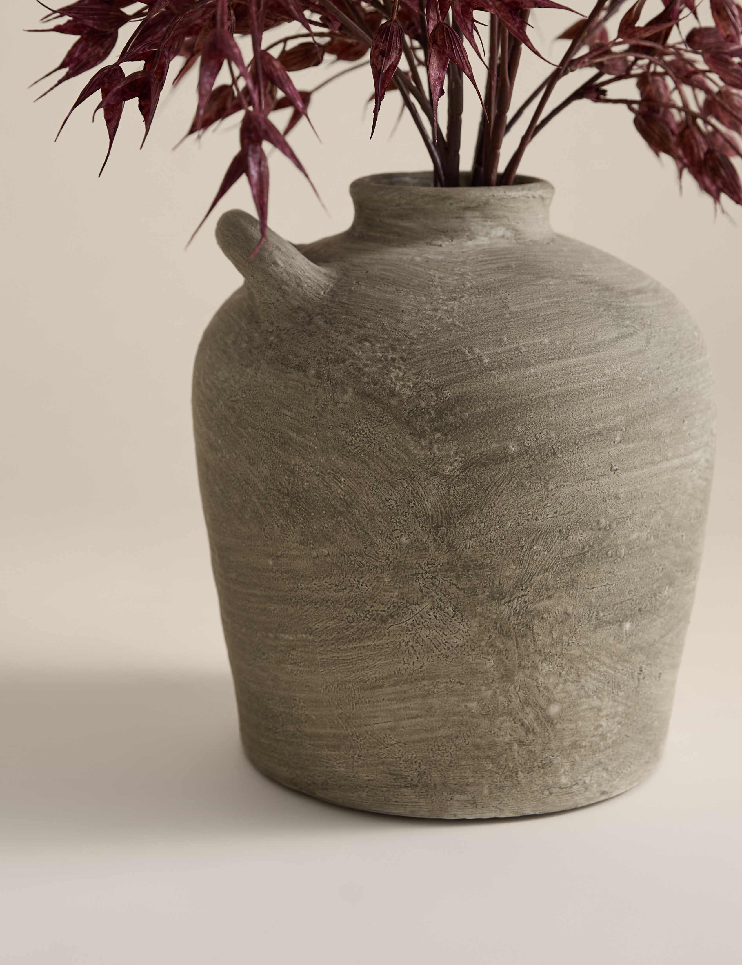 Artificial Ruscus Arrangement in Resin Pot