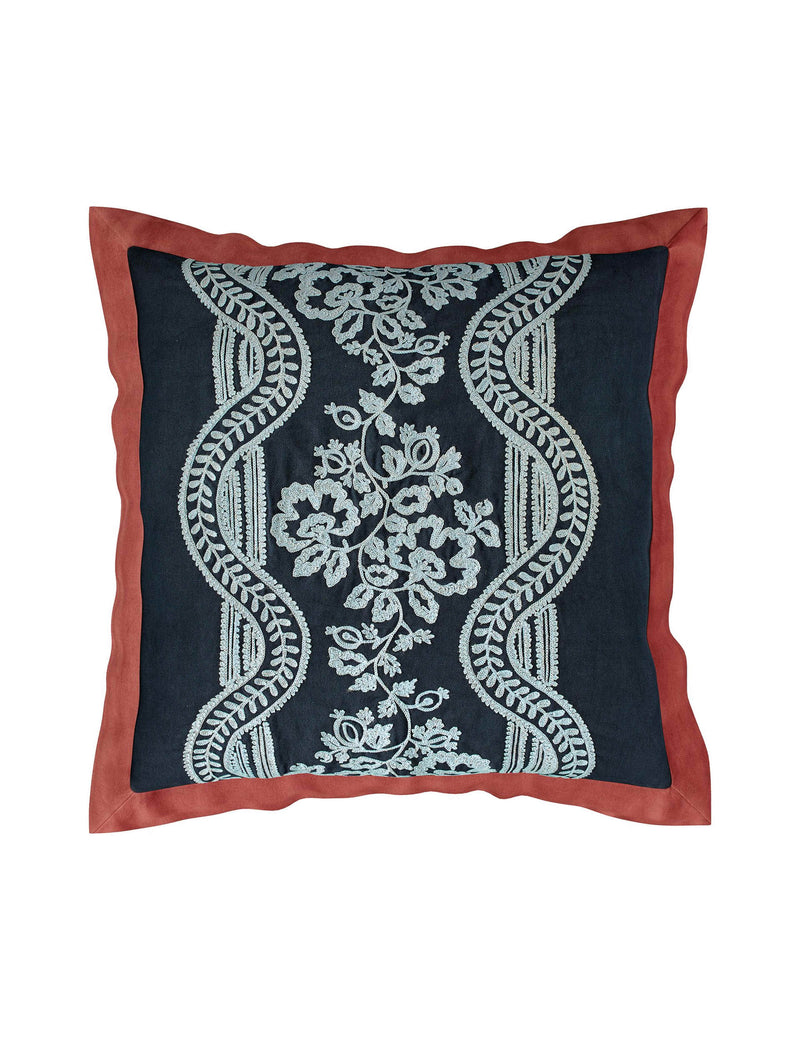 Sanderson embroidered cushion 45cm, imported from the UK