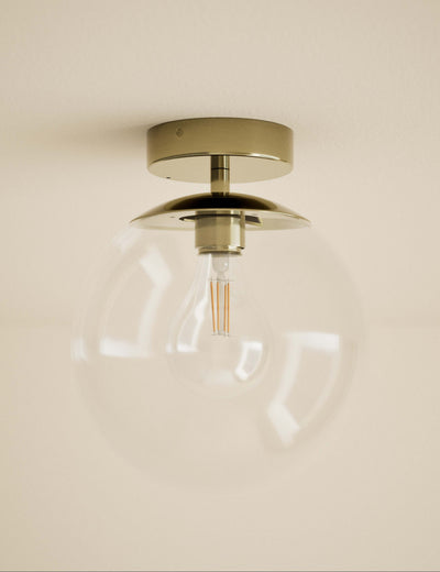 M&S Aurora Flush Ceiling Light Chrome- Buy online at McGrocer