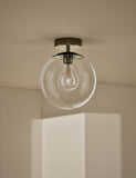 Aurora flush ceiling light chrome, UK version