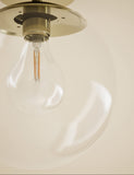 Aurora flush ceiling light chrome, UK version