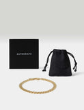 Autograph curb chain bracelet gold plated silver - British product