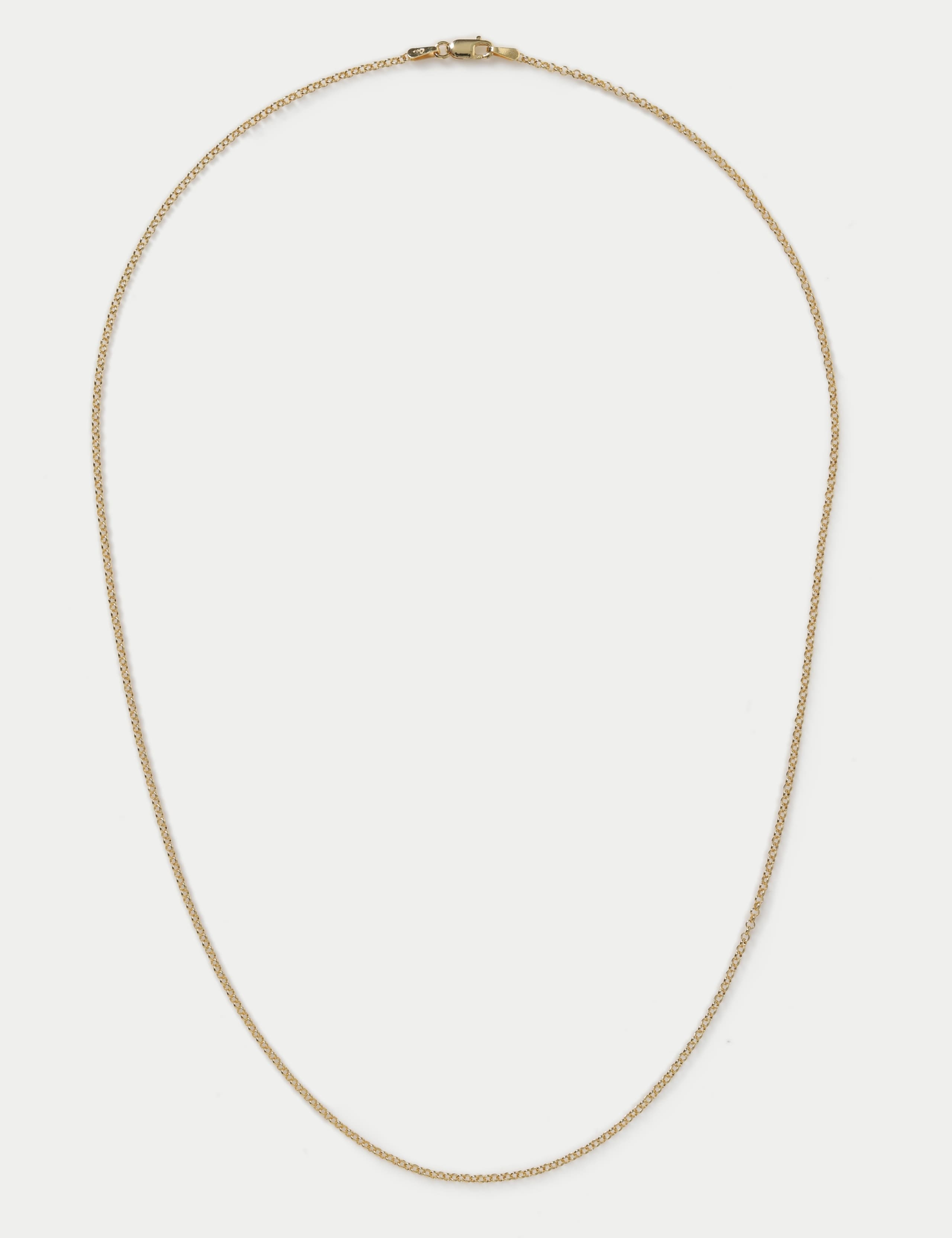 Autograph gold plated sterling silver curb chain necklace - British product