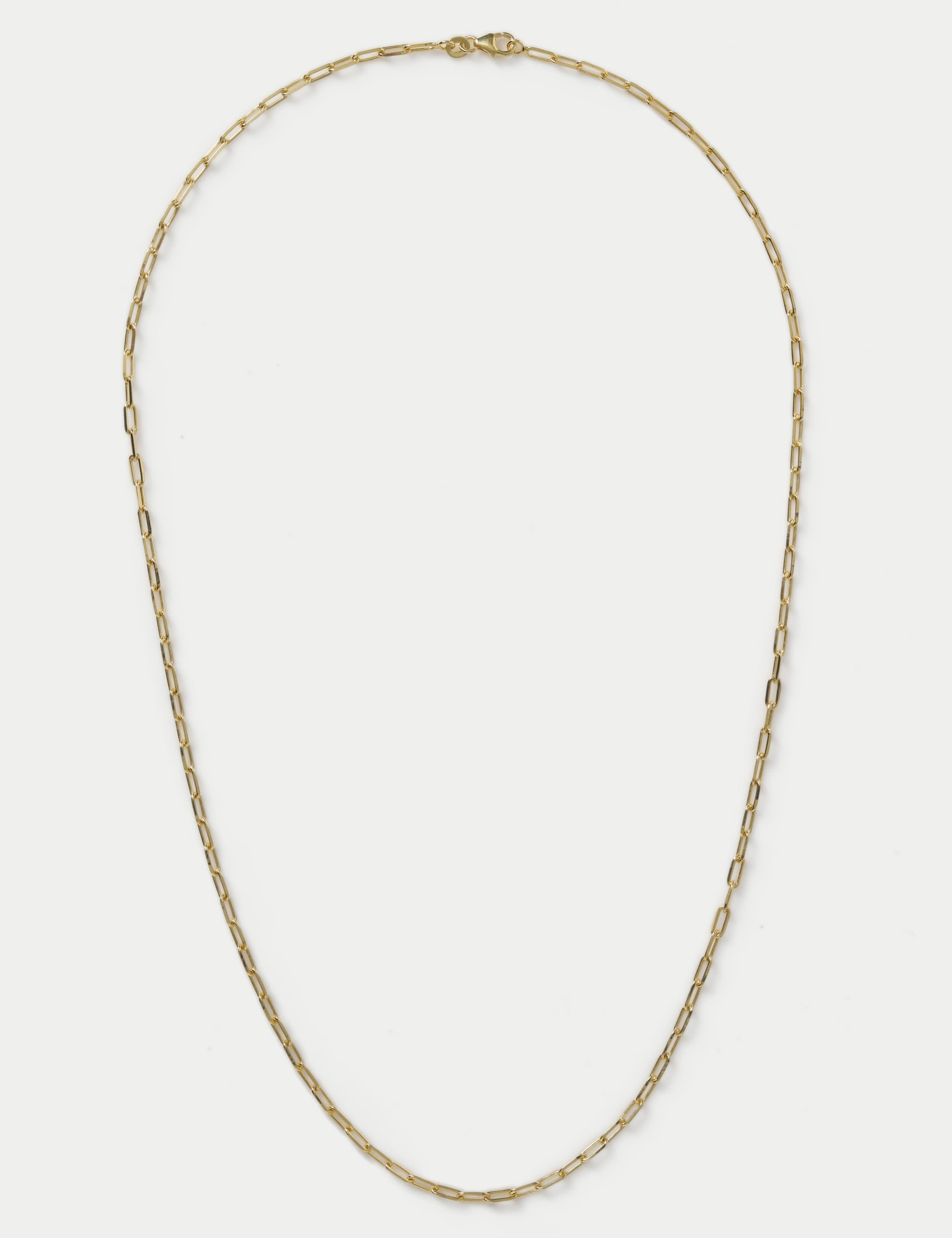 Autograph gold plated sterling silver paper chain necklace, imported from the UK