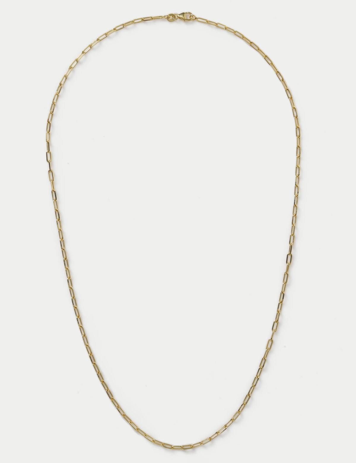 Autograph gold plated sterling silver paper chain necklace, imported from the UK