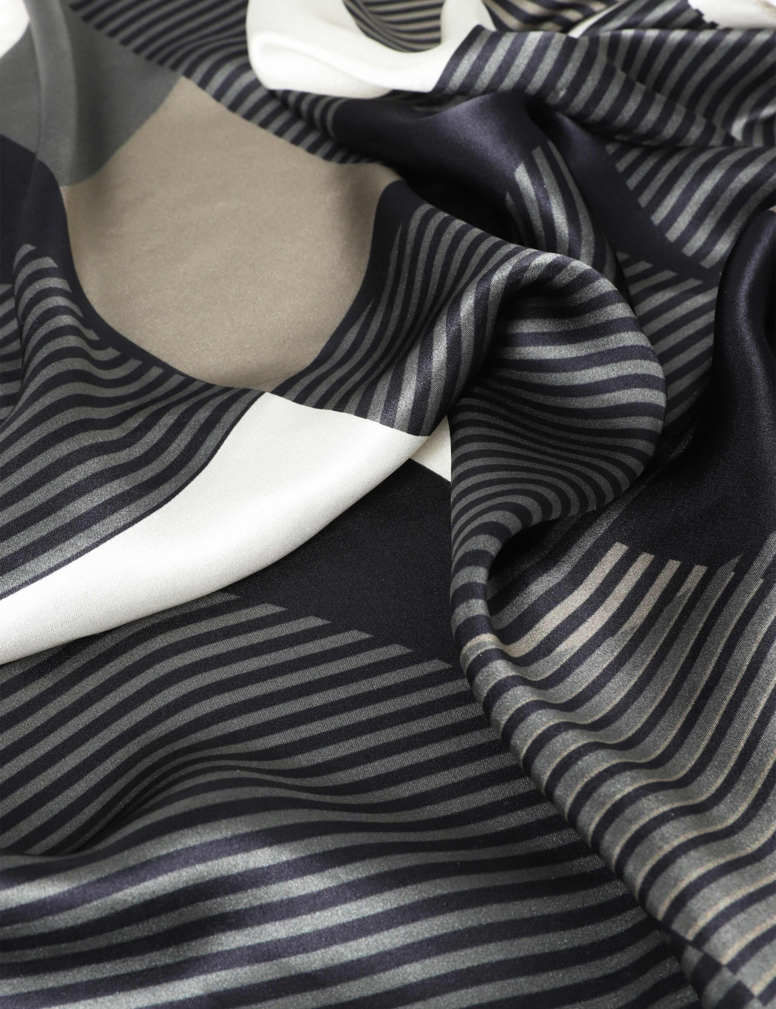 Auto silk stripe scarf from the Autograph collection, British brand
