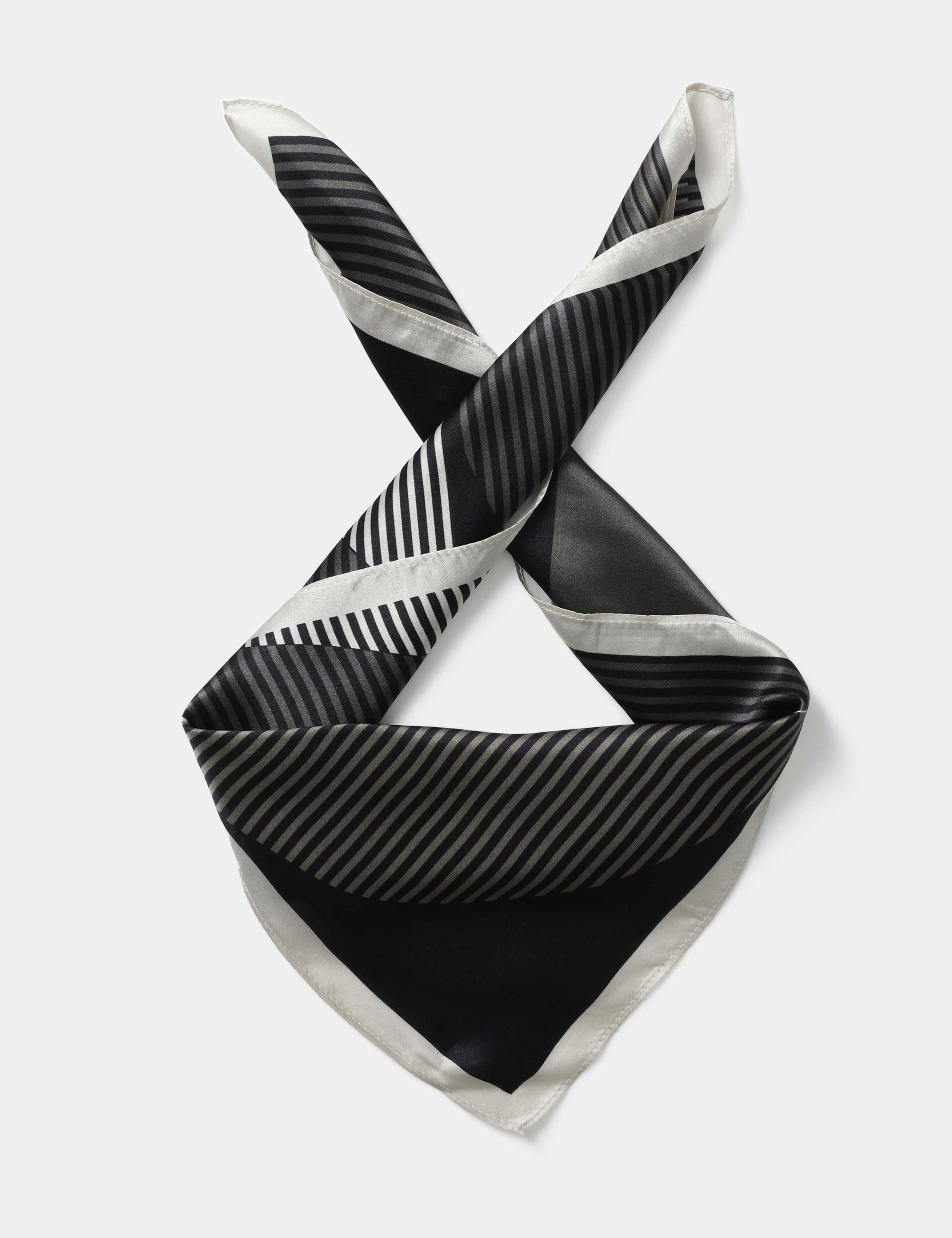 Auto silk stripe scarf from the Autograph collection, British brand