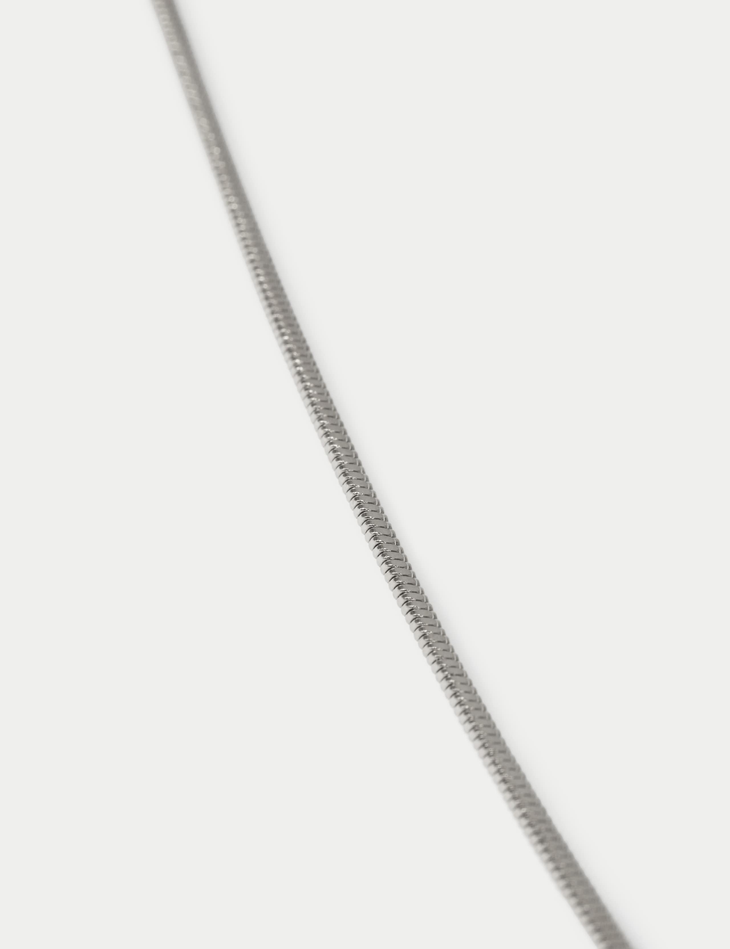 Autograph stainless steel snake chain necklace - British product