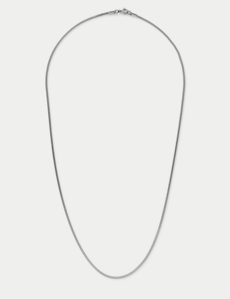 Autograph stainless steel snake chain necklace - British product