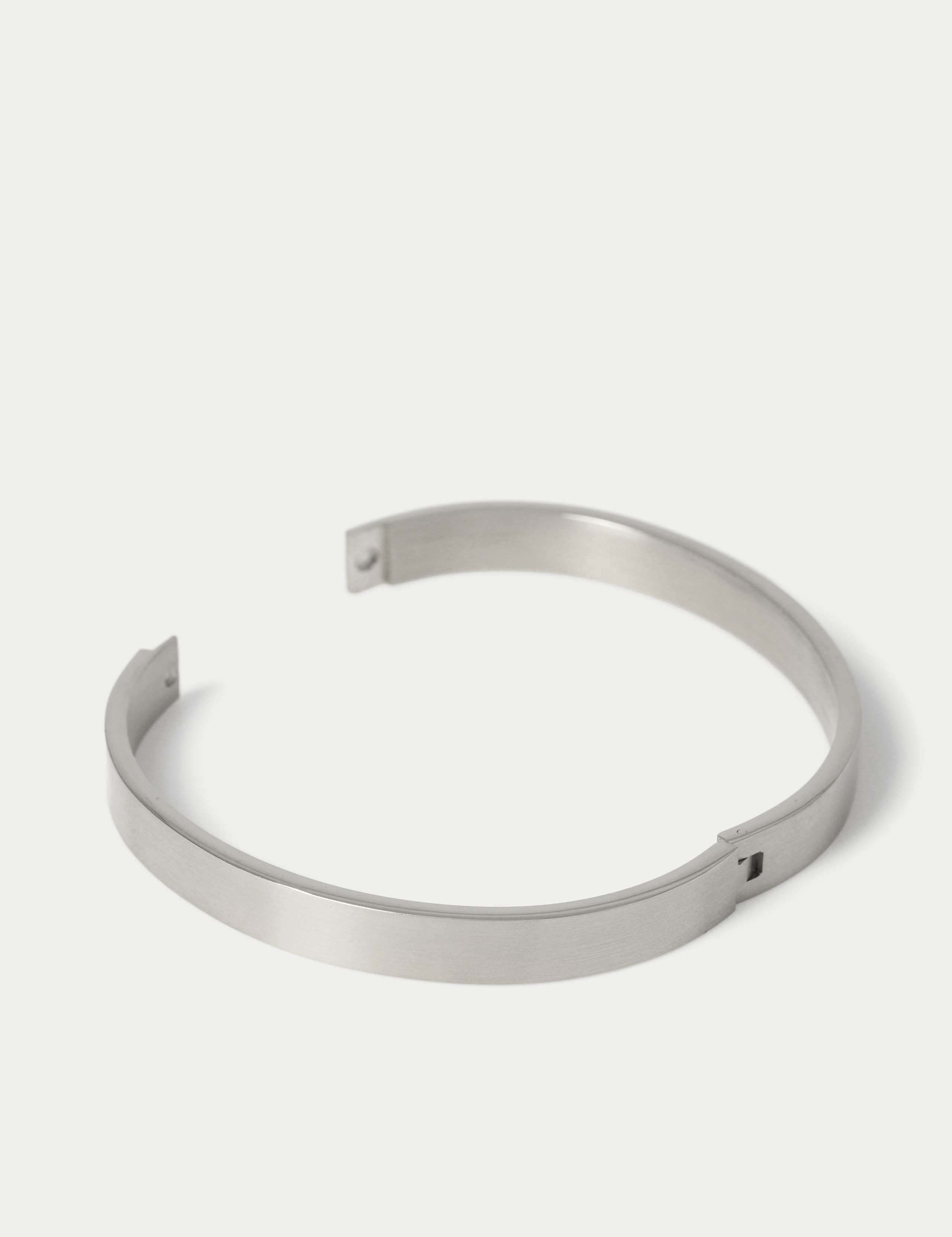 Autograph stainless steel bangle - British product