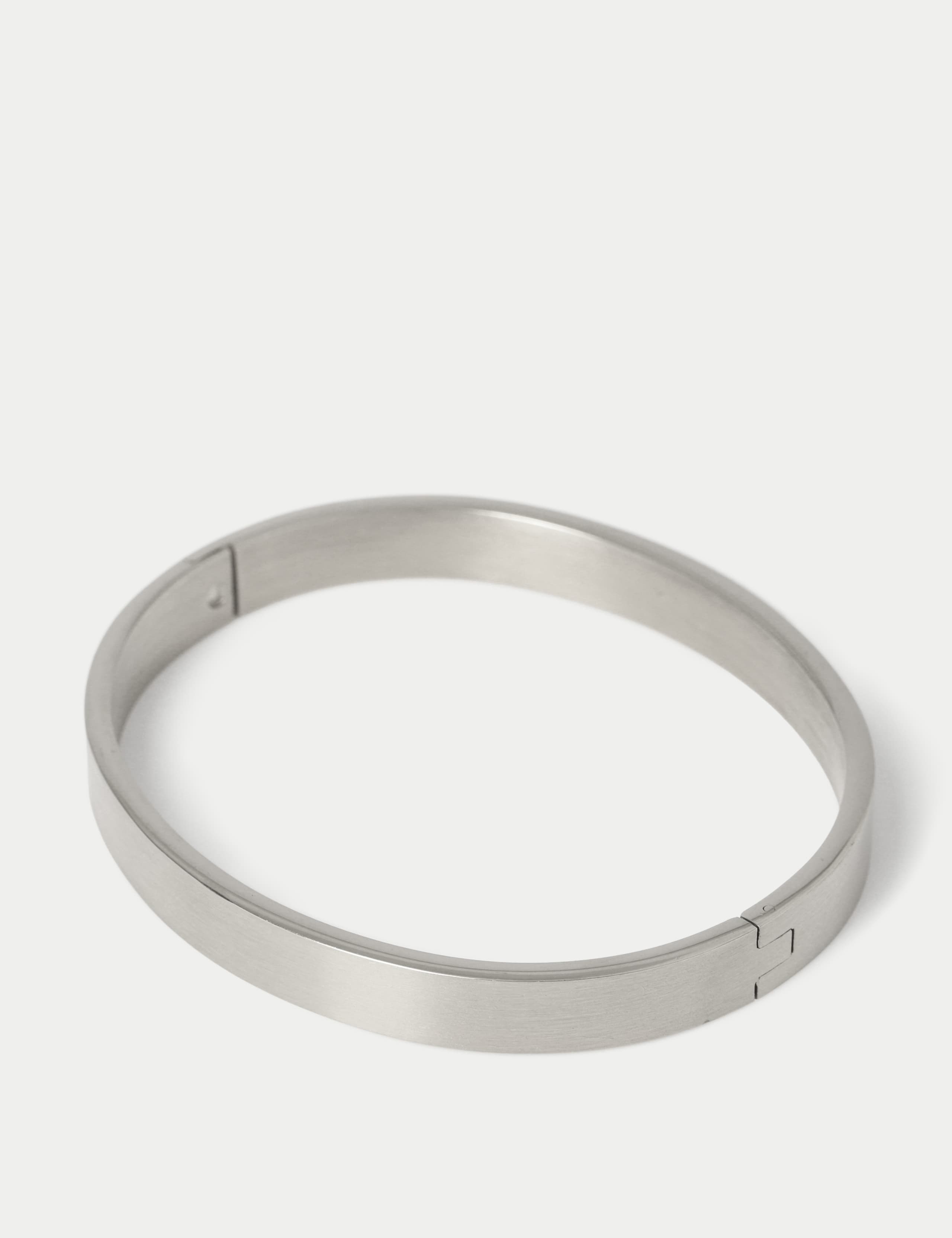 Autograph stainless steel bangle - British product