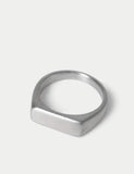 Auto stainless steel brushed squared ring, imported from the UK