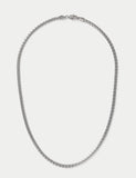 Stainless steel detailed chain necklace (British brand)