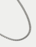 Stainless steel detailed chain necklace (British brand)