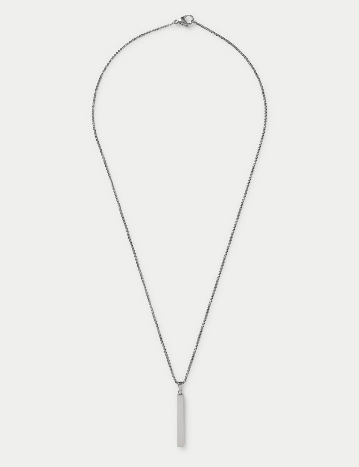 Autograph stainless steel long pendant necklace, UK version