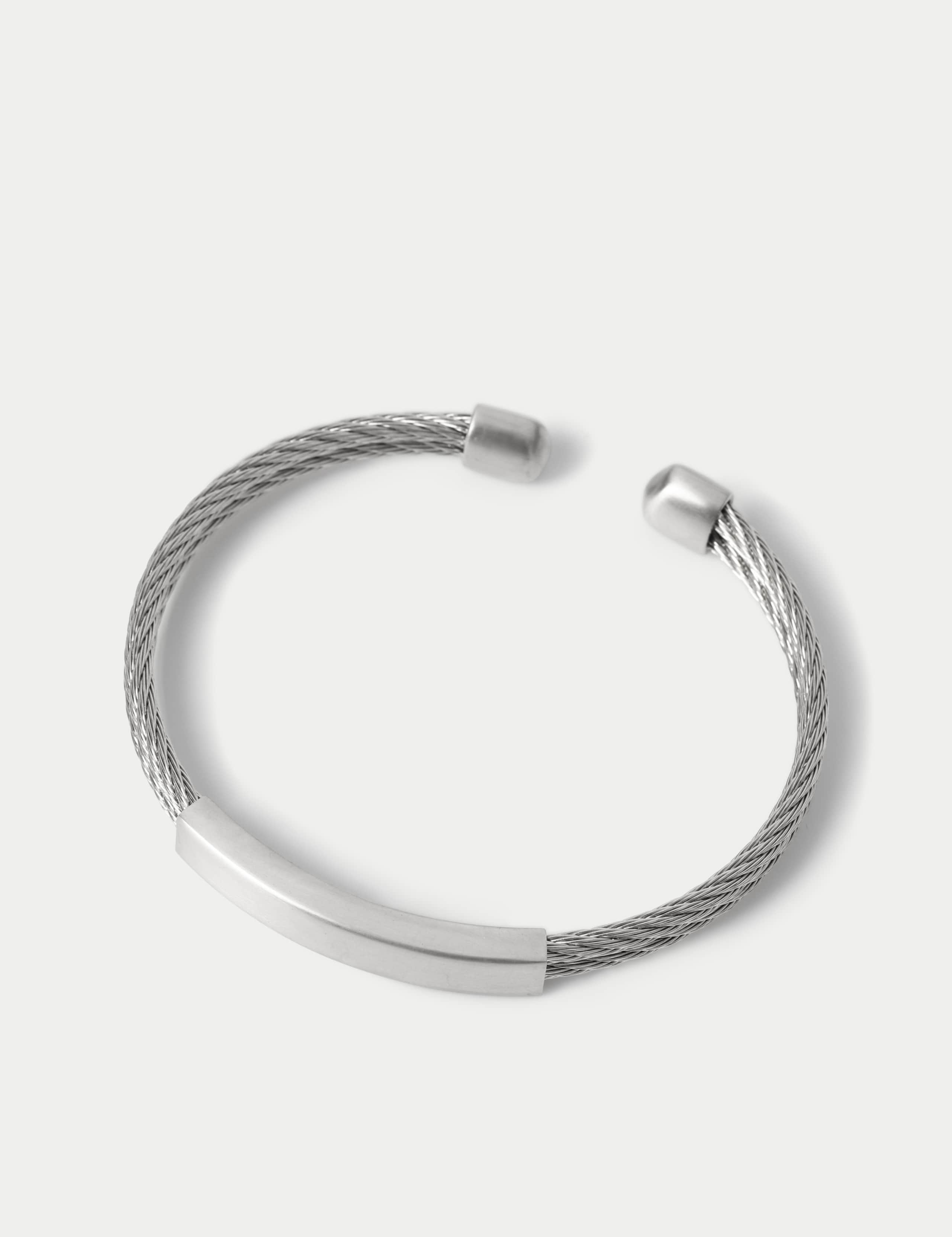 Autograph stainless steel mesh cuff bracelet - British product