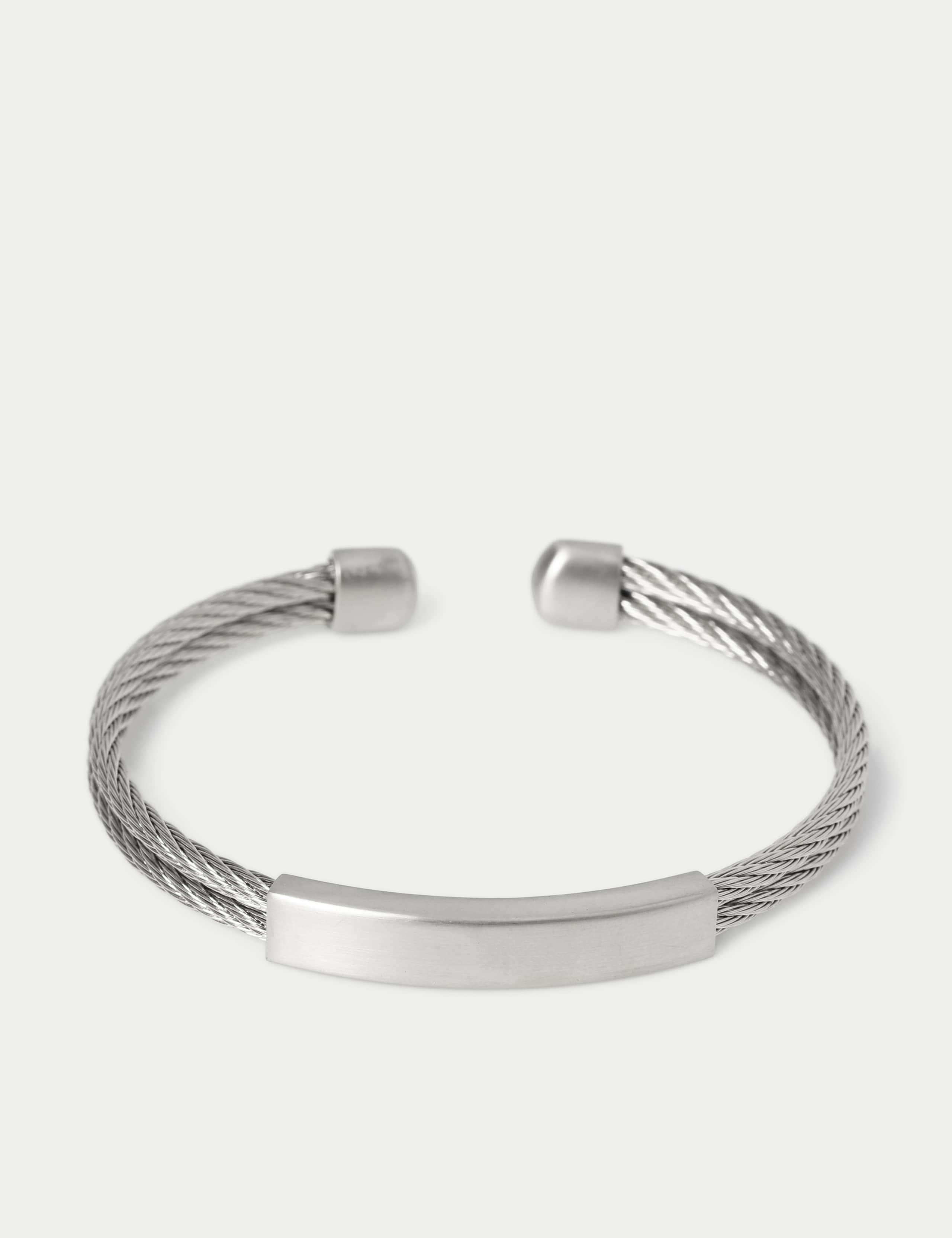 Autograph stainless steel mesh cuff bracelet - British product