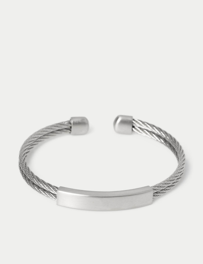 Autograph stainless steel mesh cuff bracelet - British product