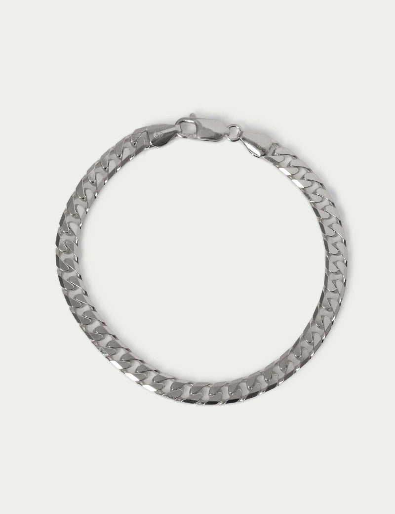 Autograph sterling silver chunky curb chain bracelet - British product