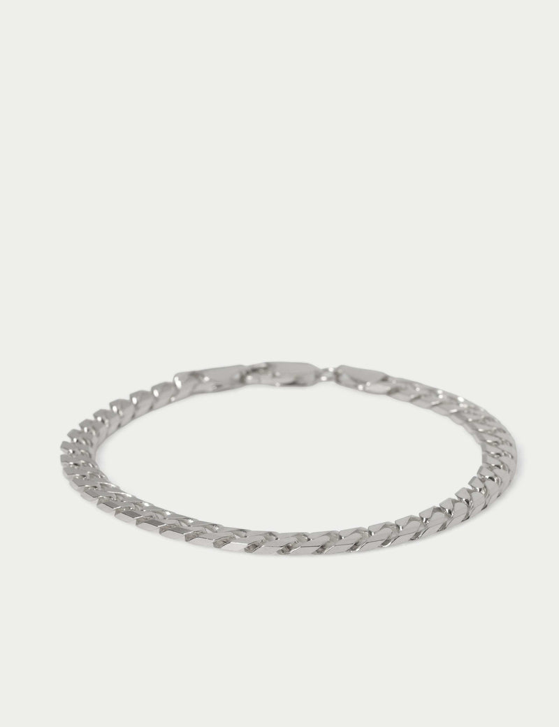 Autograph sterling silver chunky curb chain bracelet - British product