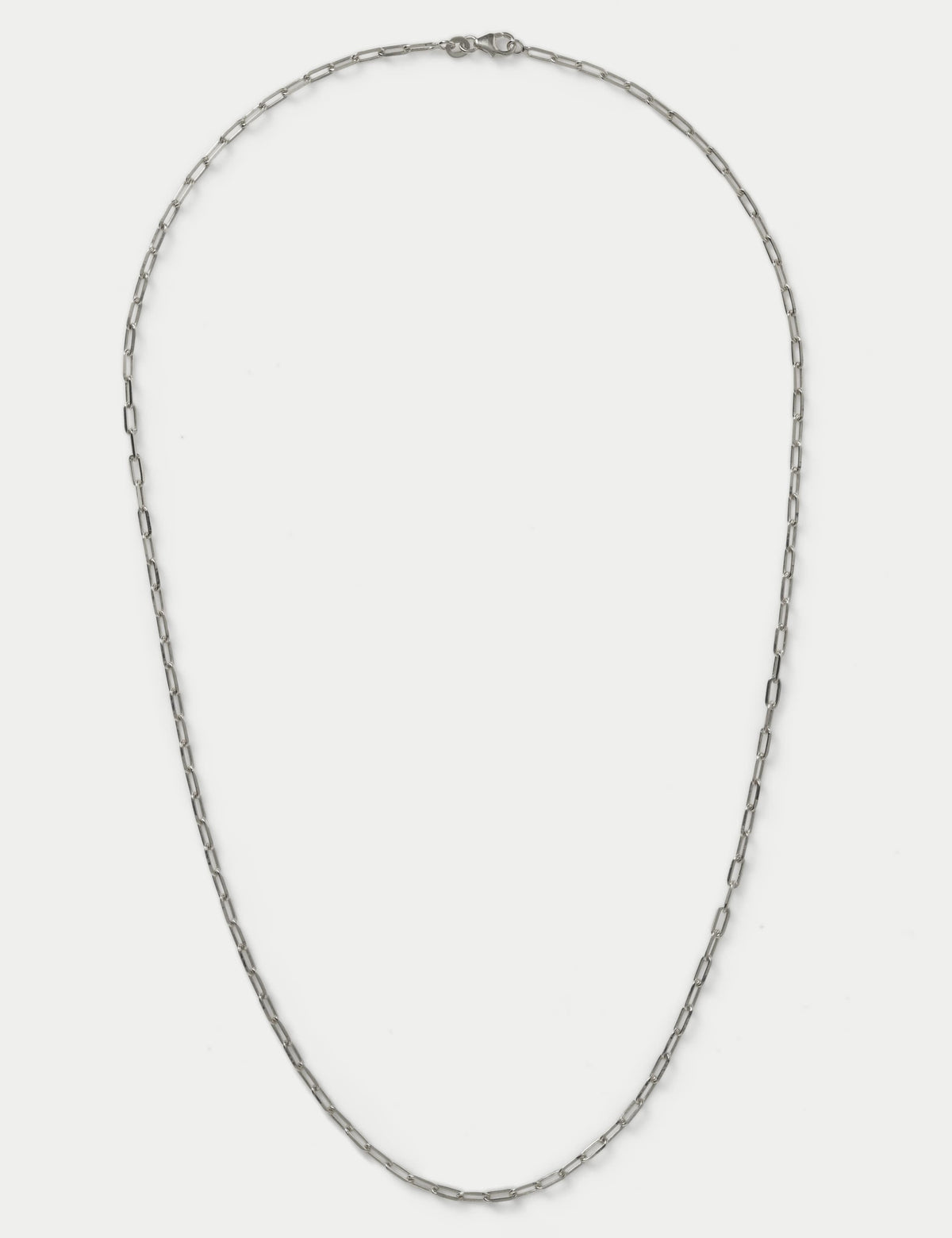 Autograph sterling silver paper chain necklace, UK version
