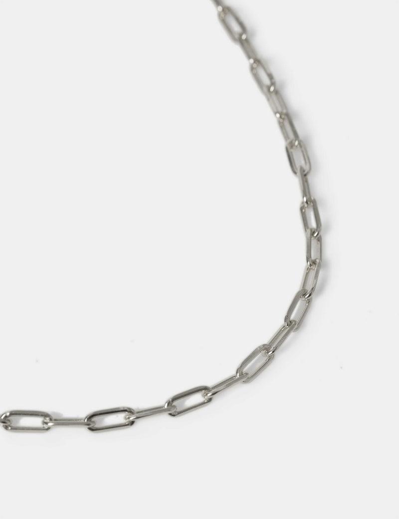 Autograph sterling silver paper chain necklace, UK version