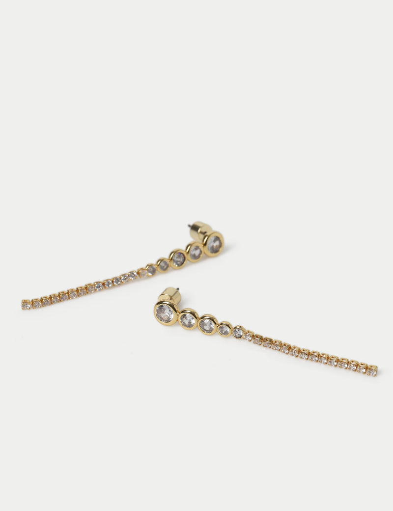 Autograph cubic zirconia skinny earrings - British product