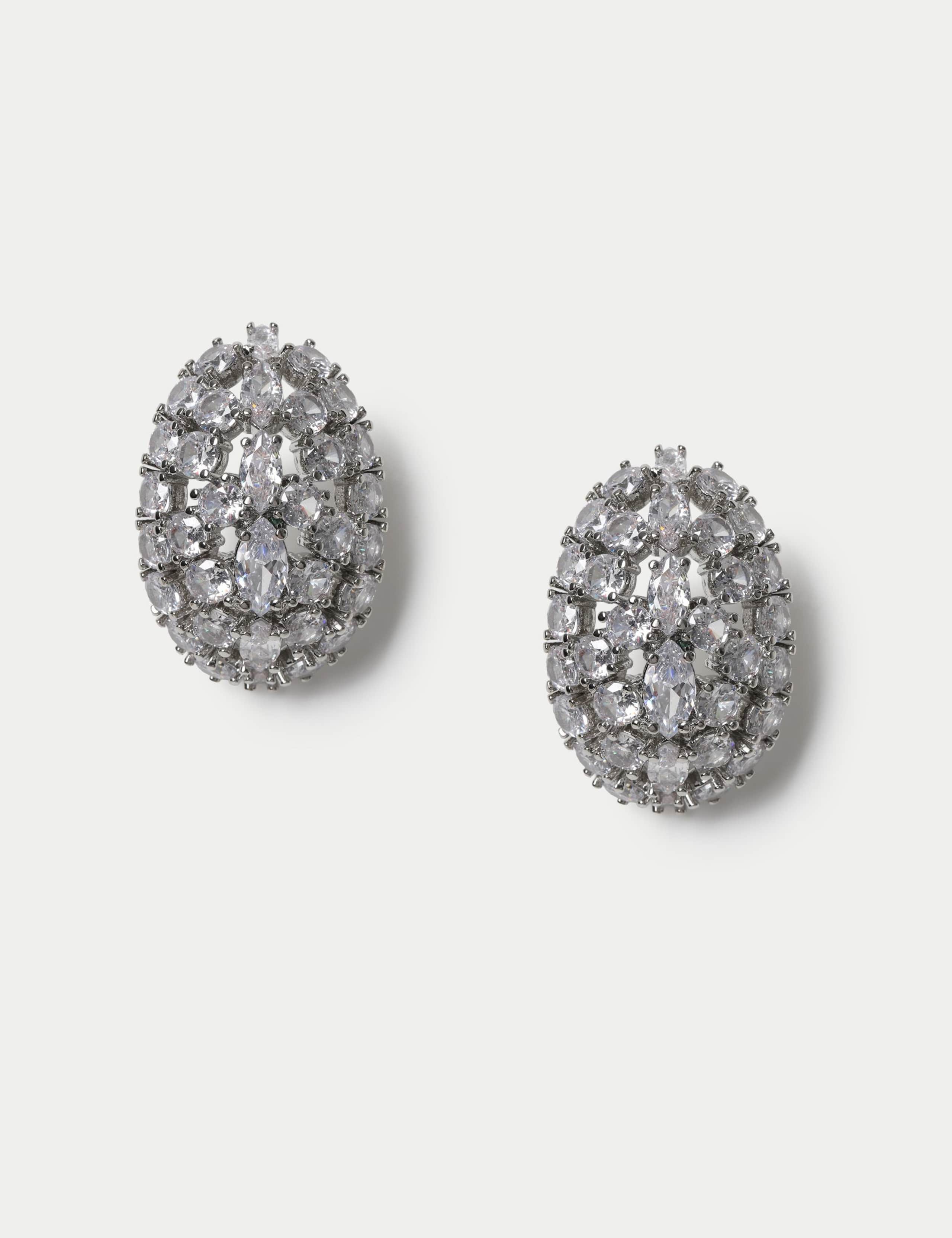 Autograph cubic zirconia stud earrings, UK version