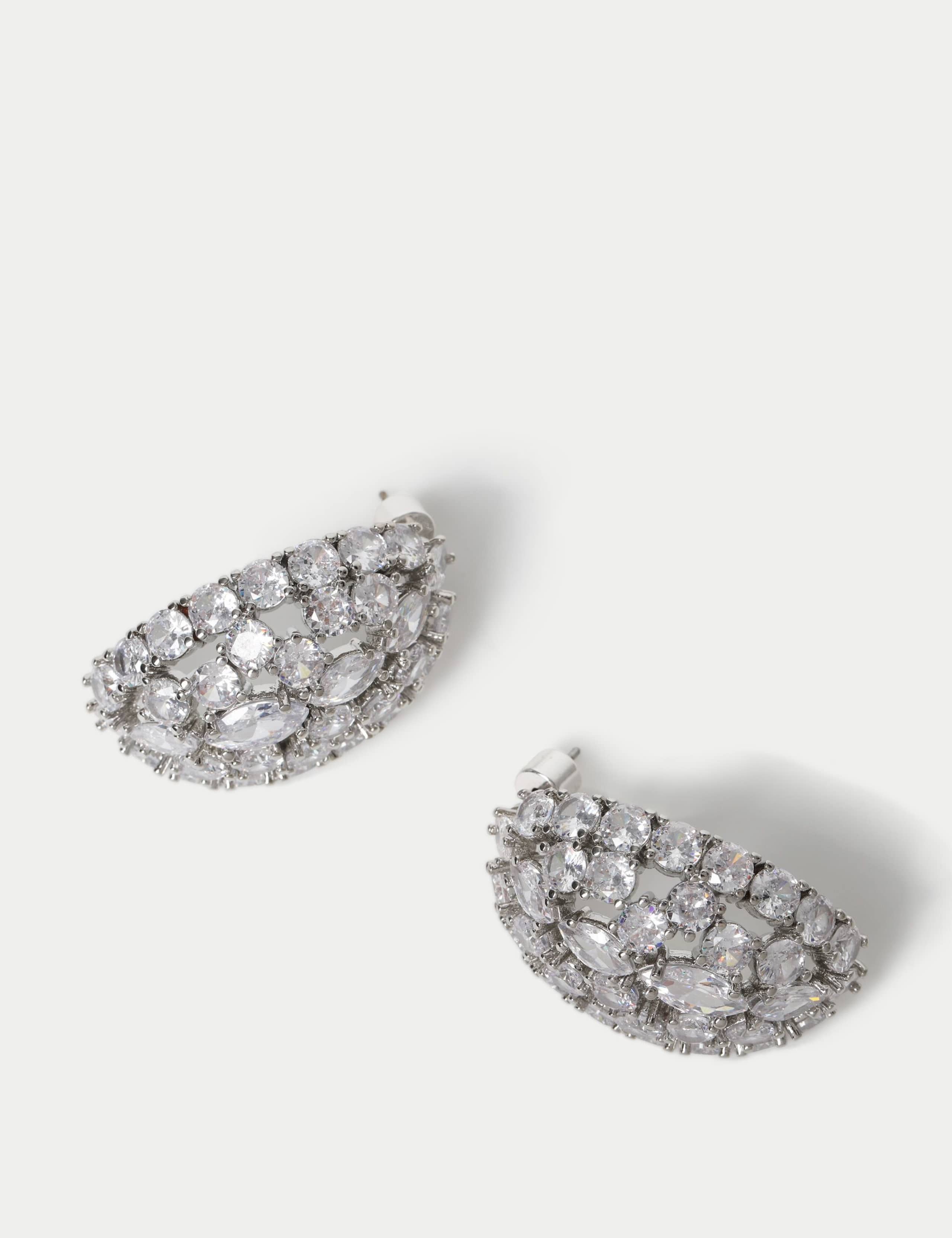 Autograph cubic zirconia stud earrings, UK version