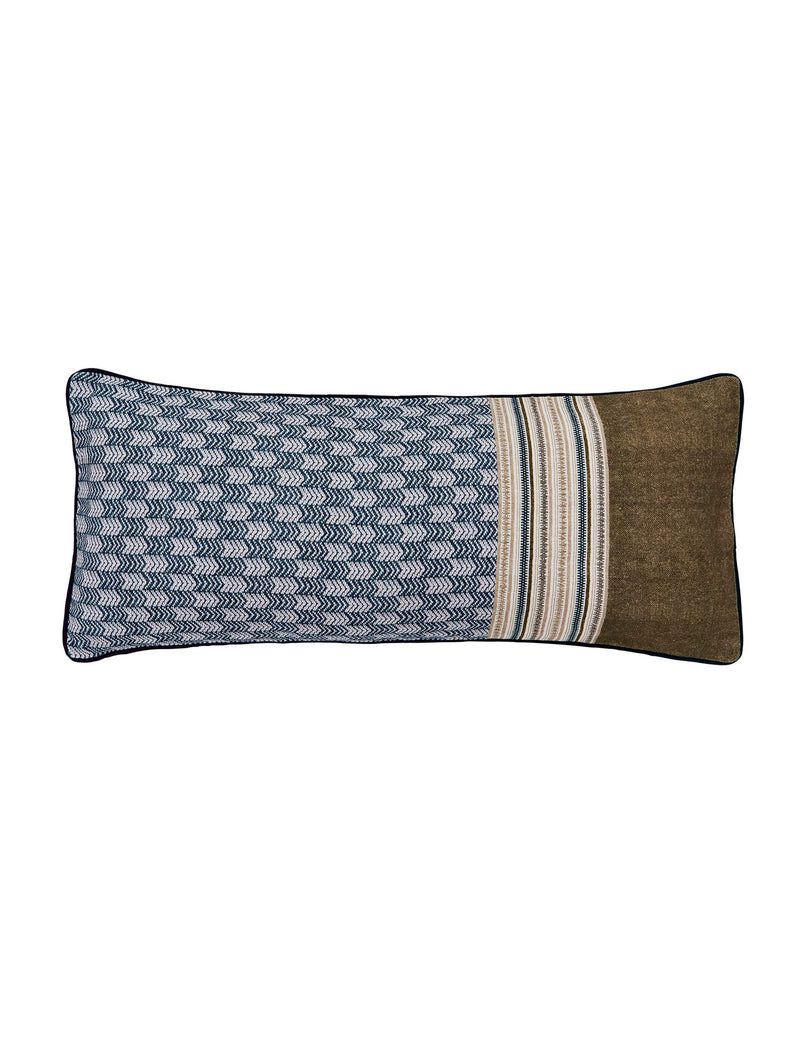 Bedeck Avero tile print rectangular cushion - British product