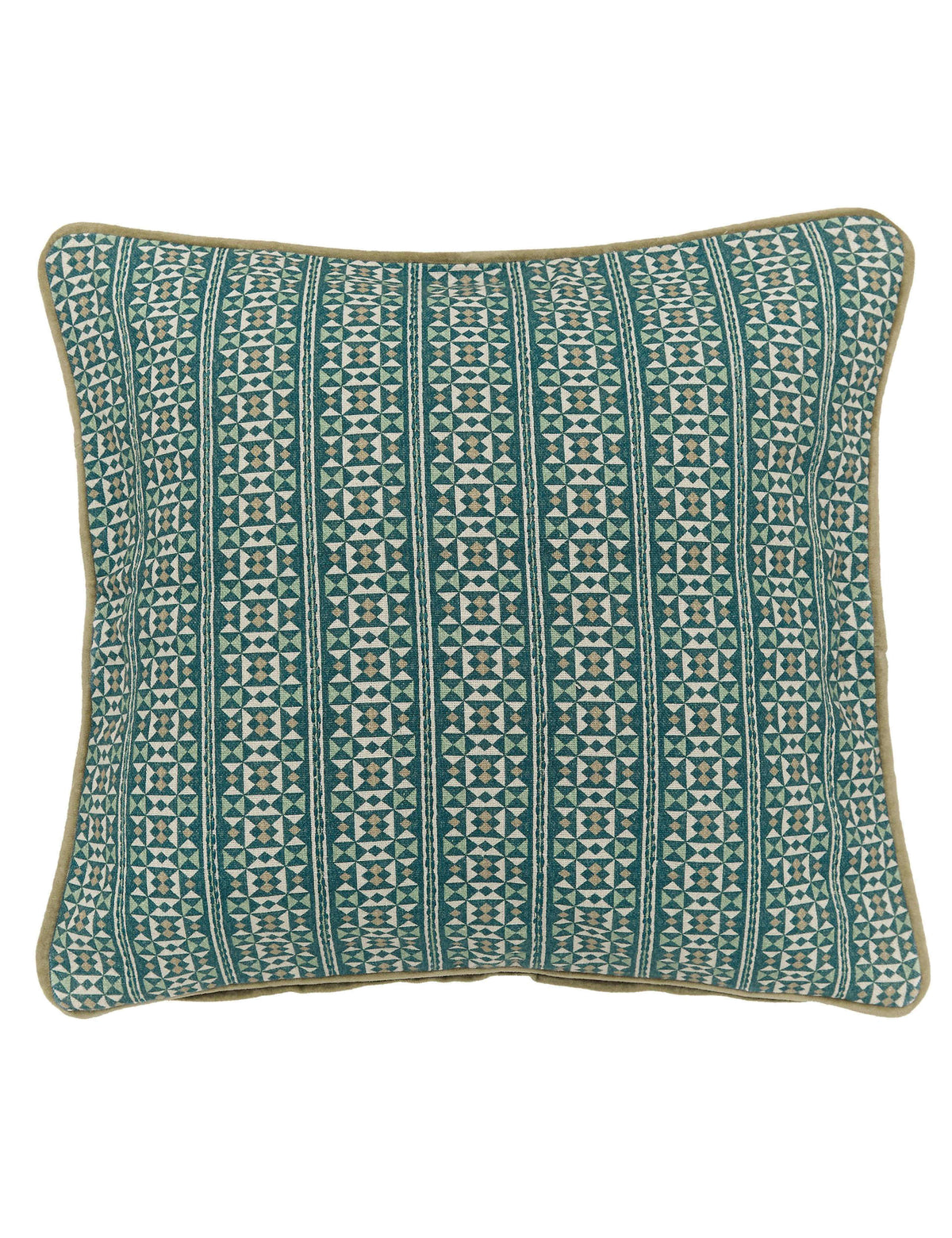 Bedeck of Belfast Azmi geometric cushion 50cm, imported from the UK
