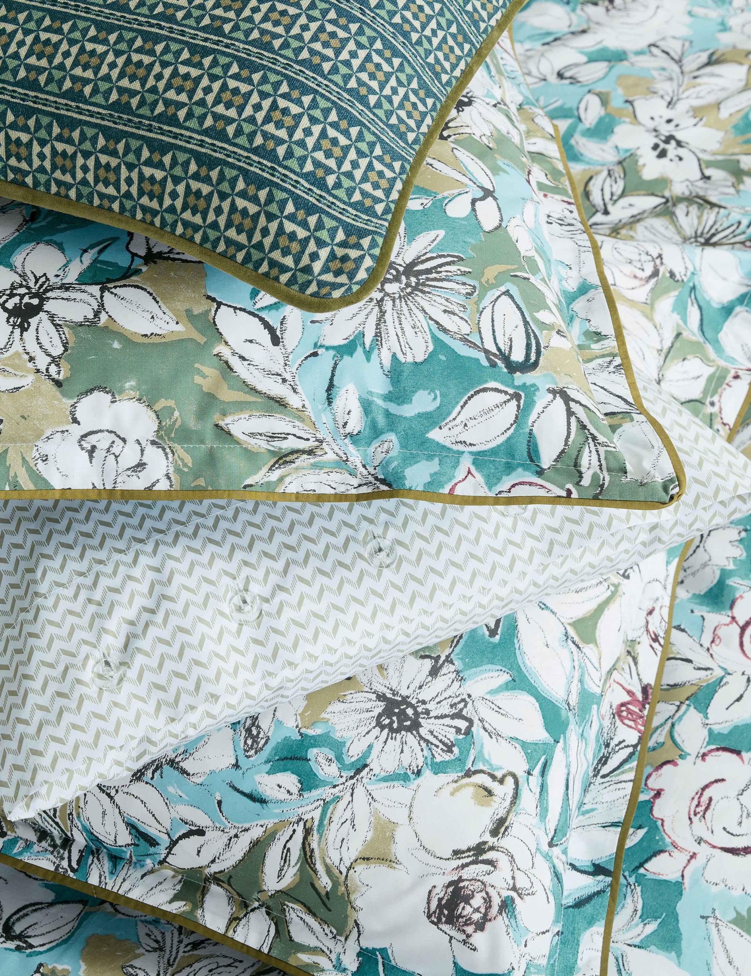 Bedeck of Belfast Azmi geometric cushion 50cm, imported from the UK