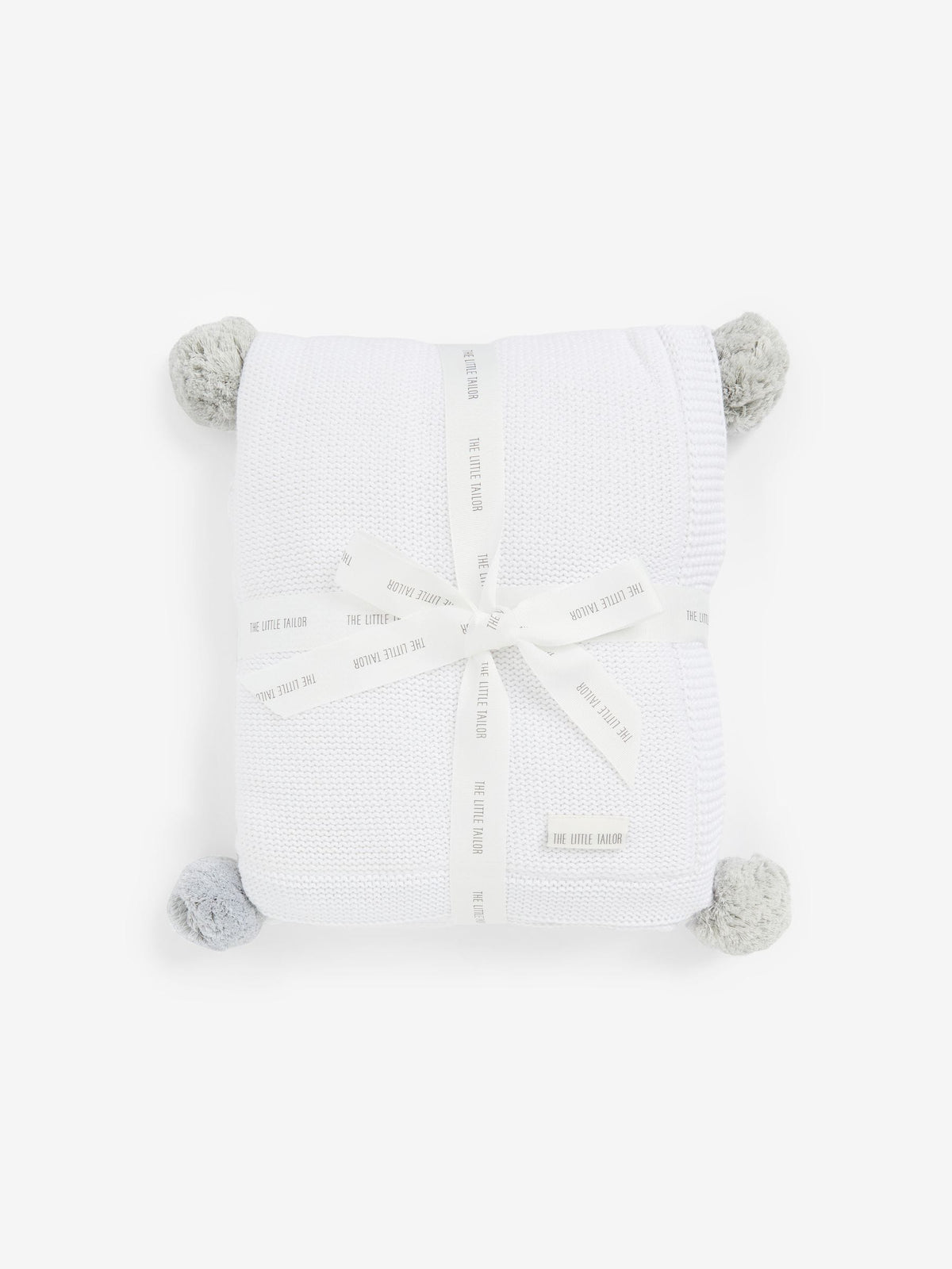 The Little Tailor pink pom pom plush lined baby blanket, UK version