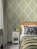 Graham & Brown Green Euphoria wallpaper (British brand)