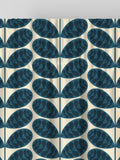 Orla Kiely Whale Blue Botanica Stem made to measure curtains (British brand)