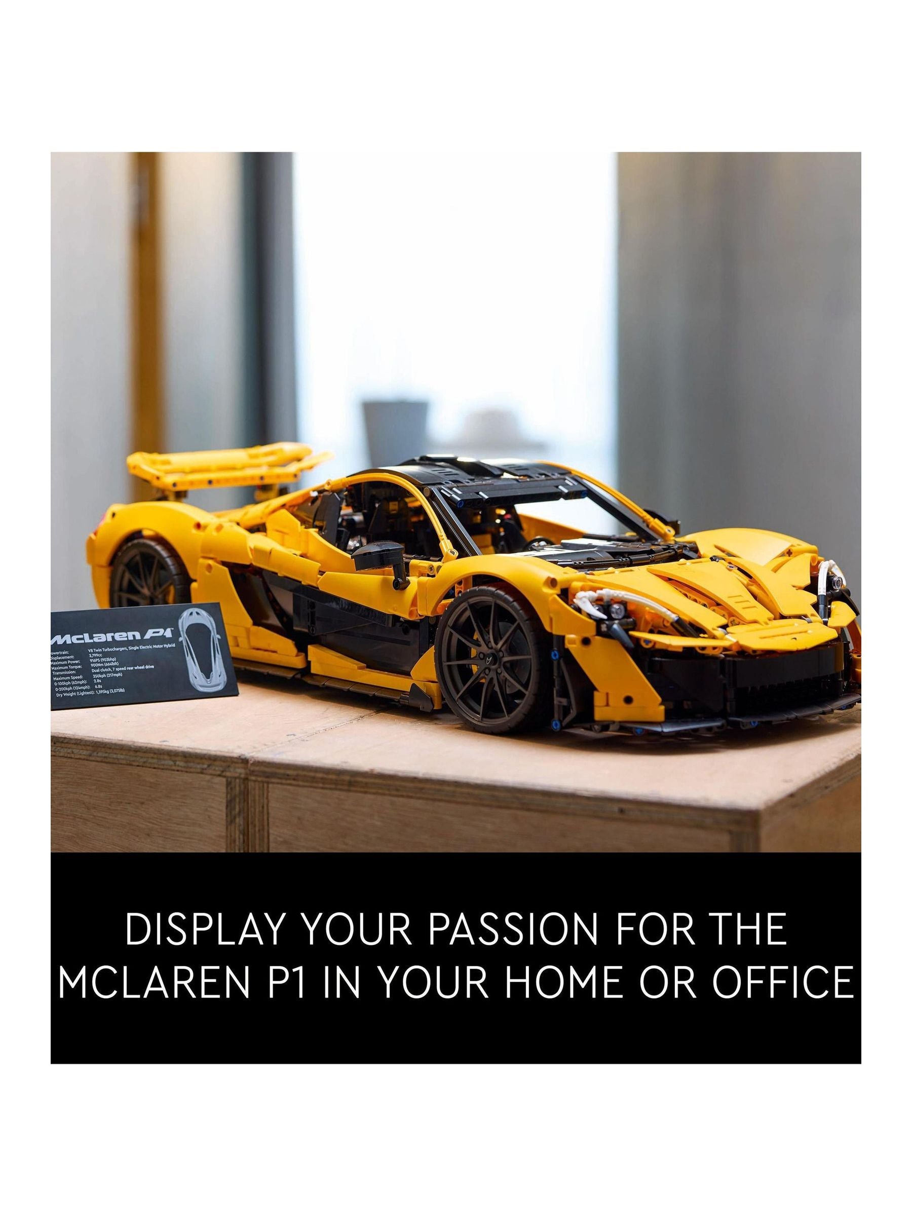 LEGO Technic McLaren P1 1:8 scale model car - British product