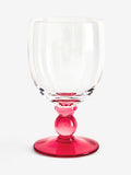 Nina Campbell pink goblet wine glasses set of 4, UK version