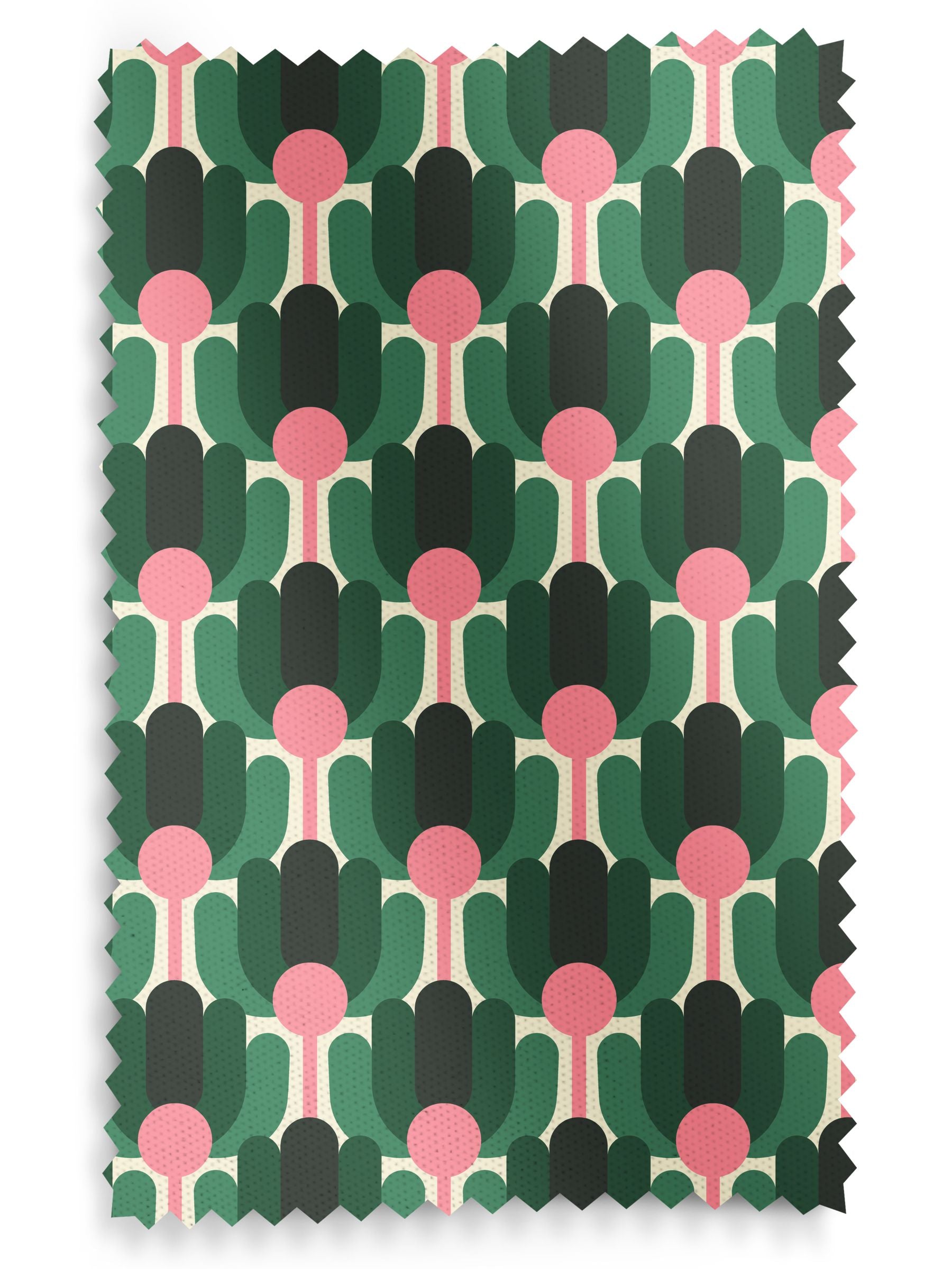 Orla Kiely Florida roman blind jade green 100% cotton - British product