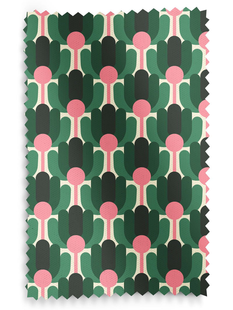 Orla Kiely Florida roman blind jade green 100% cotton - British product