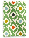 Orla Kiely green multi pear made to measure curtains (British brand)