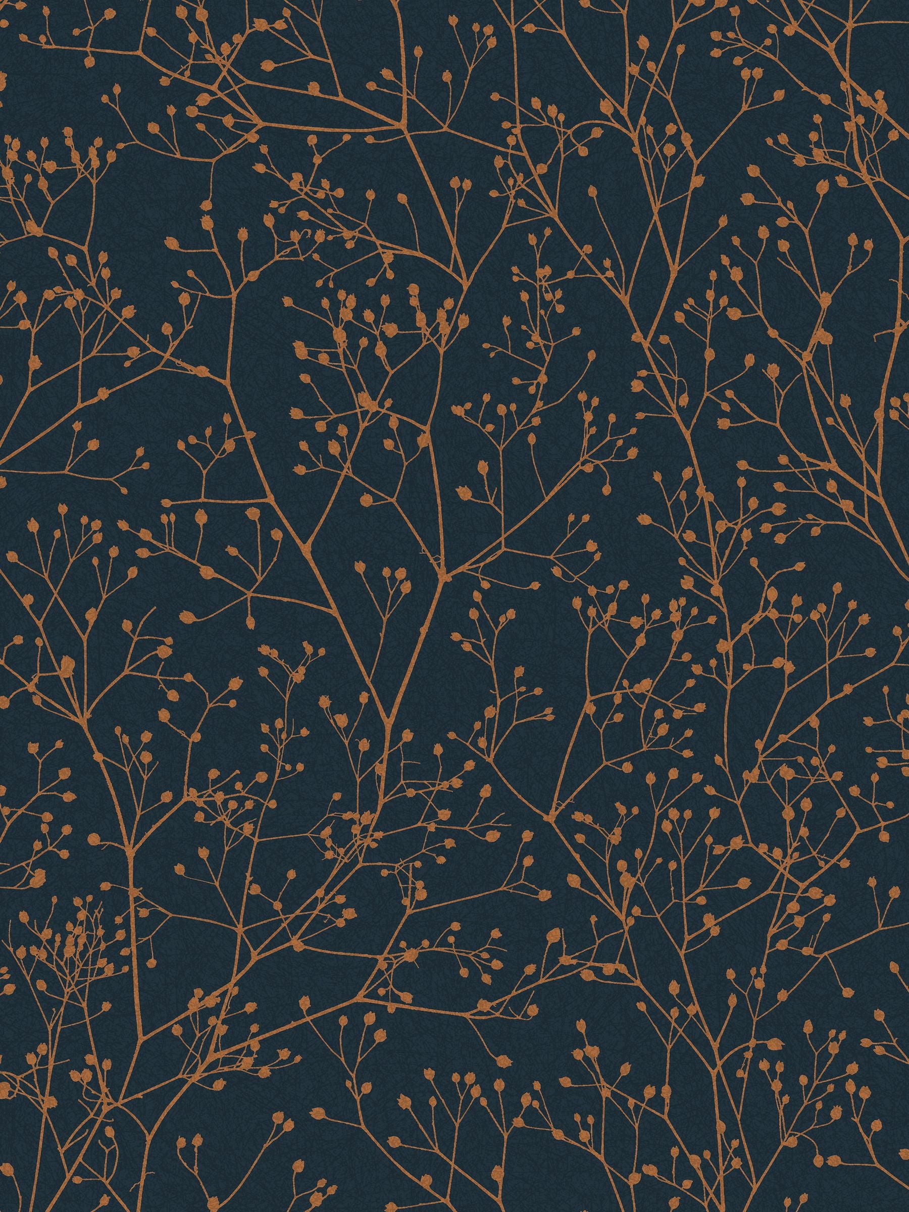Clarissa Hulse Blue Gypsophila Midnight And Copper paper, UK version
