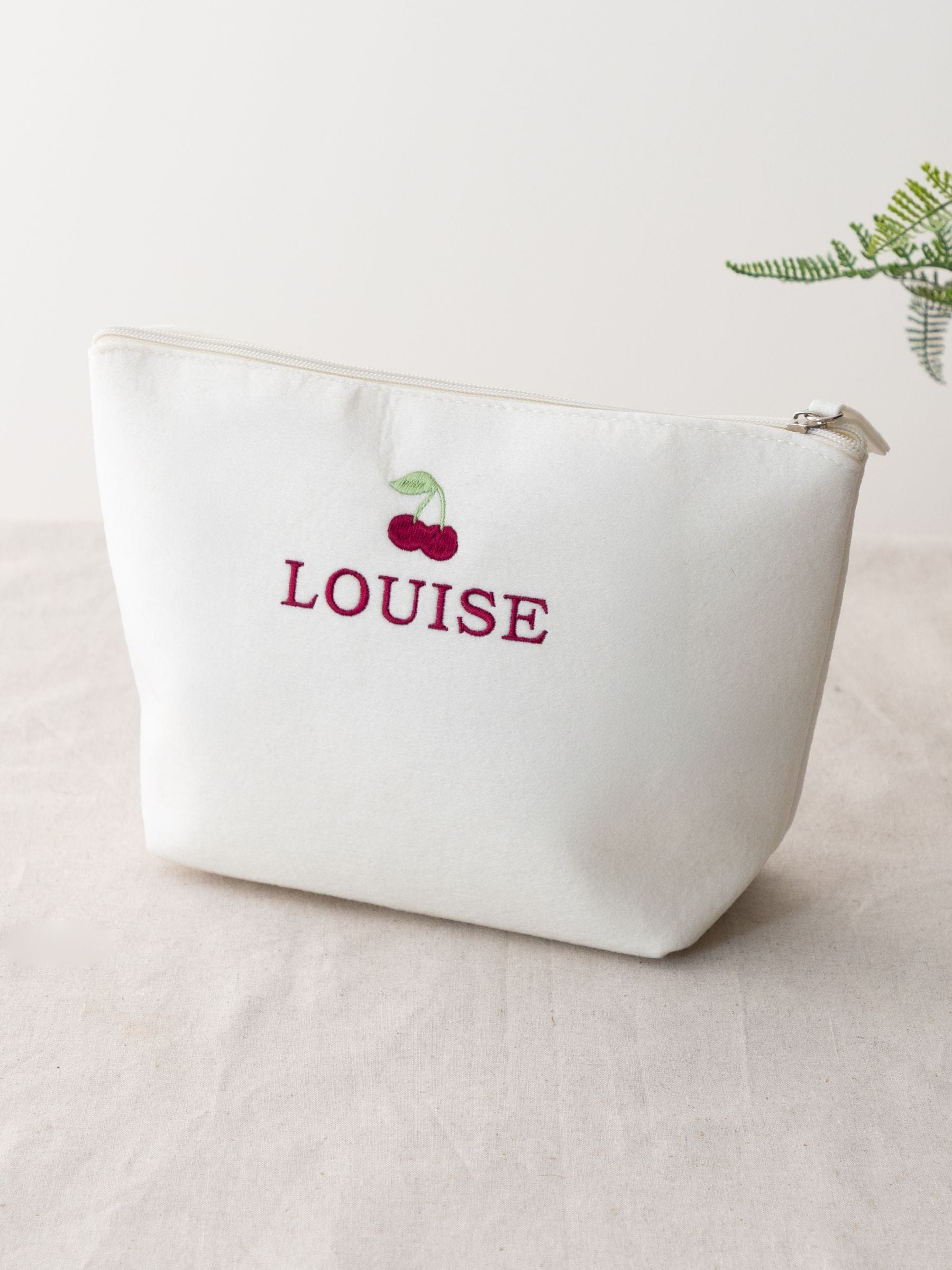 No Ordinary Gift personalised embroidered fruity kids snack pouch 18x19x9 cm, imported from the UK